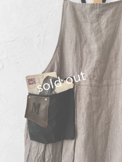 画像4: MARCHE' DE SOEUR／種蒔のエプロン・セピア