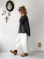 画像10: SO／コットンローンギャザーブラウス・スミクロ (10)