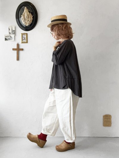 画像10: SO／コットンボイルブラウス・スミ