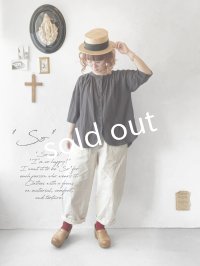 Re:born/タックテーパードパンツ・ナチュラル