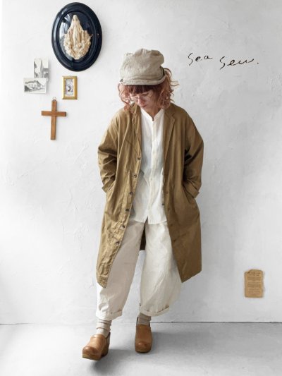 画像1: seasew./109 オックステーラードジャケット・ブラウン