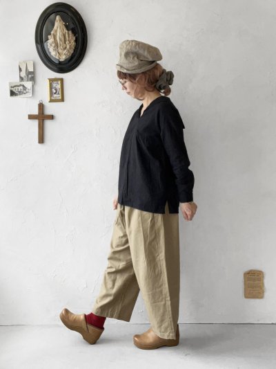 画像10: seasew./302 長袖セーラー襟プルオーバー・オフ