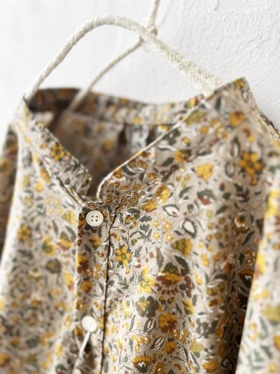 画像4: seasew./301 小花柄ギャザーブラウス・イエローベージュ