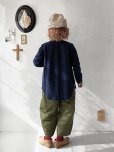 画像3: seasew.／201 コットンリネンノーカラーシャツ・ネイビー