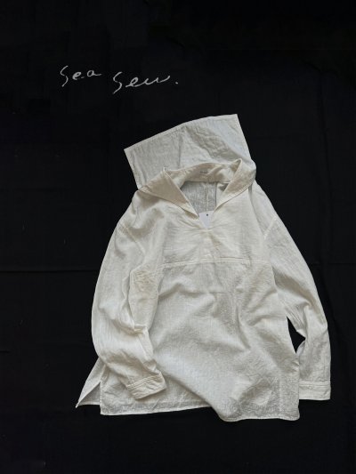 画像1: seasew./302 長袖セーラー襟プルオーバー・オフ