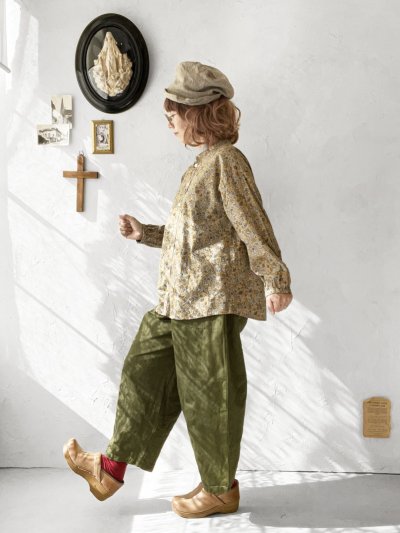 画像9: seasew./301 小花柄ギャザーブラウス・イエローベージュ