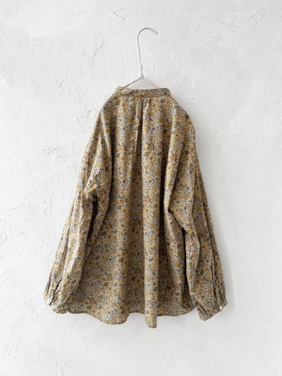 画像7: seasew./301 小花柄ギャザーブラウス・イエローベージュ