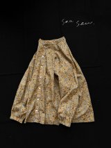 seasew.／301 小花柄ギャザーブラウス・イエローベージュ