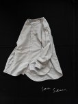 画像1: seasew./201 コットンリネンノーカラーシャツ・ライラック (1)