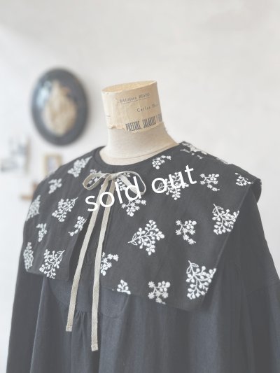 画像2: MARCHE' DE SOEUR／タッセルティペット・黒刺繍