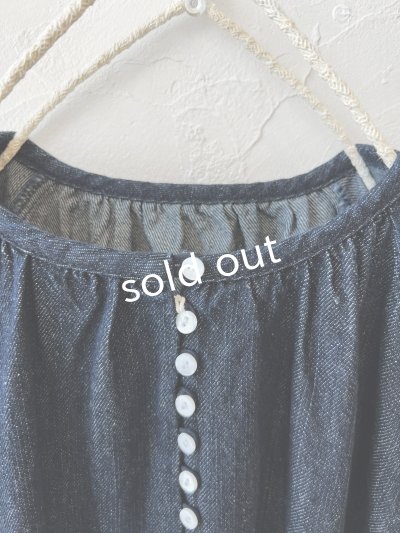 画像3: 08mab/デニムパフスリーブワンピース・インディゴ