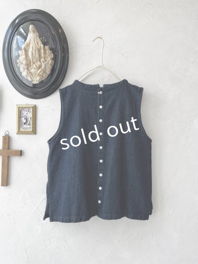 画像7: 08mab/デニム2wayベスト・インディゴ
