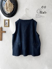 08mab/デニム2wayベスト・インディゴ