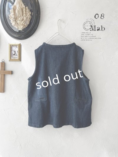 画像2: 08mab/デニム2wayベスト・インディゴ