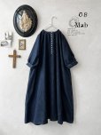 画像1: 08mab/デニムパフスリーブワンピース・インディゴ (1)