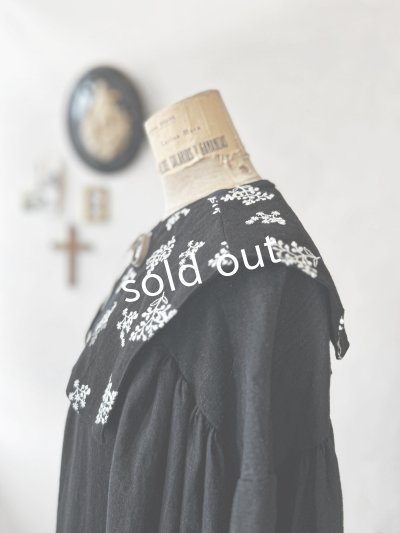 画像3: MARCHE' DE SOEUR／タッセルティペット・黒刺繍