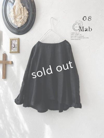 画像1: 08mab/フレアプルオーバー・ブラック