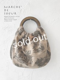 MARCHE' DE SOEUR／木の持ち手バッグ・クラシックウール