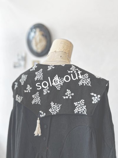 画像4: MARCHE' DE SOEUR／タッセルティペット・黒刺繍