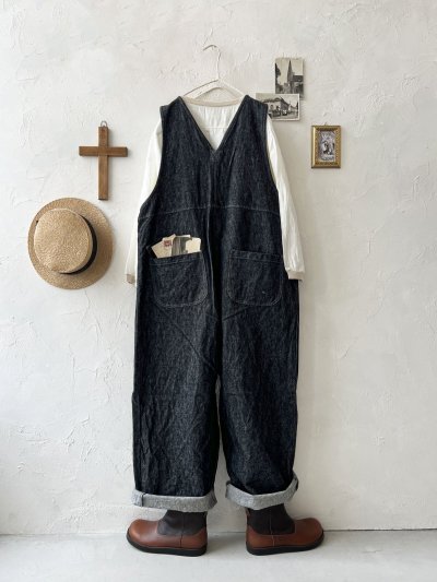 画像8: seasew.／109 デニムオーバーオール・チャコール
