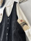 画像4: seasew.／109 デニムオーバーオール・チャコール (4)