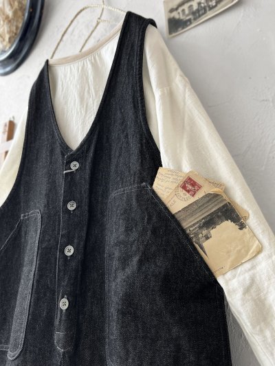 画像3: seasew.／109 デニムオーバーオール・チャコール