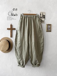 08mab/切り替えボールパンツ・ベージュ