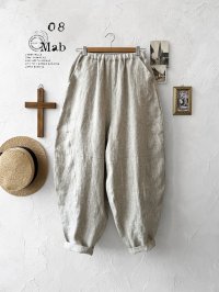 08mab/切り替えボールパンツ・グレージュ