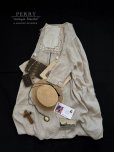画像2: PERRY/ race×tassel one-piece・beige (2)