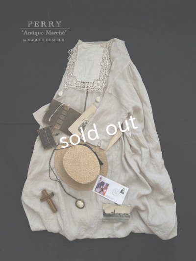 画像2: PERRY/ race×tassel one-piece・beige