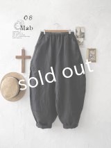 08mab/切り替えボールパンツ・ブラック