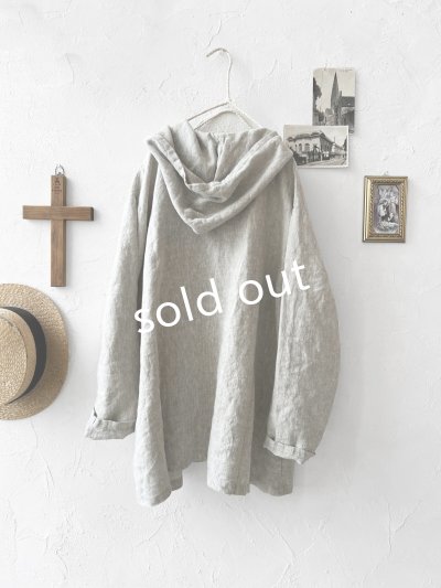 画像7: 08mab/フードプルオーバー・グレージュ