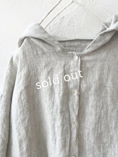 画像2: 08mab/フードプルオーバー・グレージュ