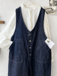 画像2: seasew.／109 デニムオーバーオール・インディゴ (2)