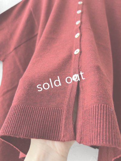 画像4: SO／2wayフレアカーディガン・ボルドー