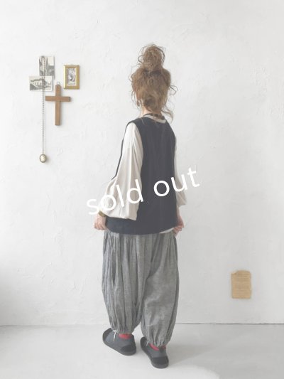 画像6: sloe/2wayラウンドベスト・ブラック