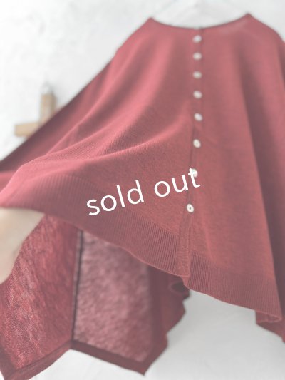 画像3: SO／2wayフレアカーディガン・ボルドー