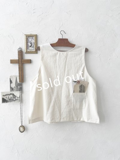 画像3: sloe/2wayポケットボタンベスト・アイボリー