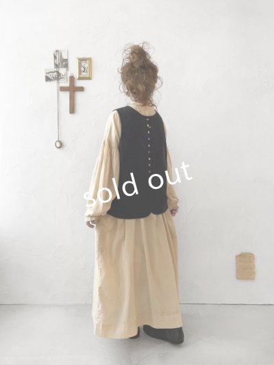 画像7: sloe/2wayポケットボタンベスト・ブラック