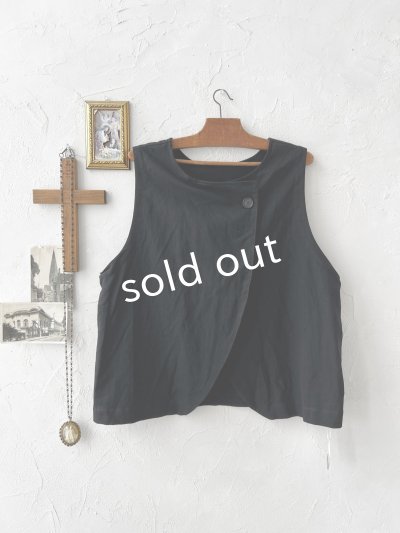 画像1: sloe/2wayラウンドベスト・ブラック