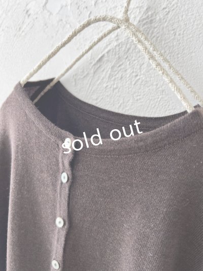 画像3: SO／2wayフレアカーディガン・ダークブラウン