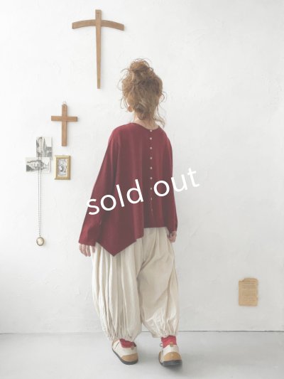 画像8: SO／2wayフレアカーディガン・ボルドー