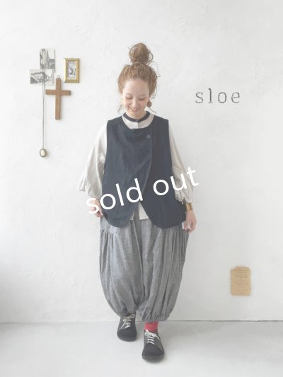 画像5: sloe/2wayラウンドベスト・ブラック