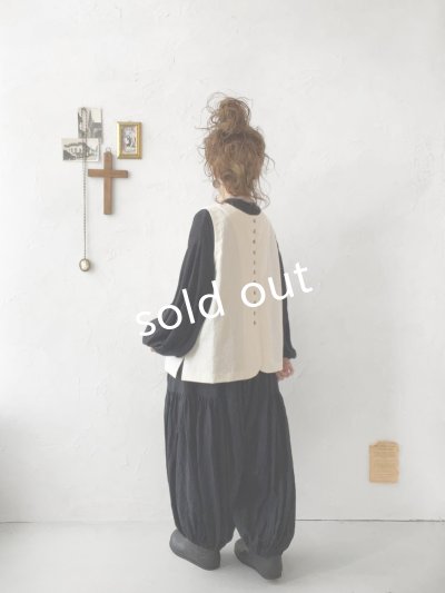 画像10: sloe/2wayポケットボタンベスト・アイボリー