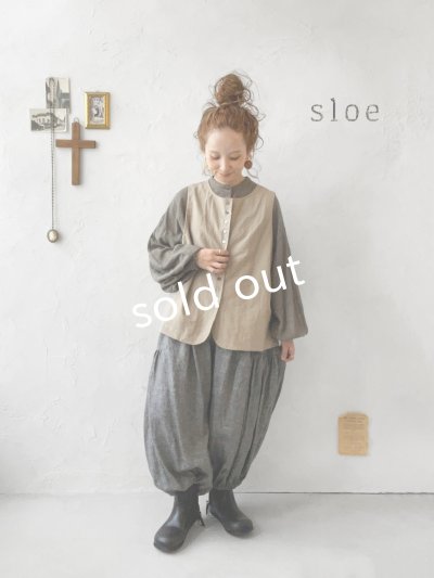 画像6: sloe/2wayポケットボタンベスト・ベージュ