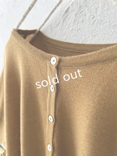 画像6: SO／2wayフレアカーディガン・キャメル