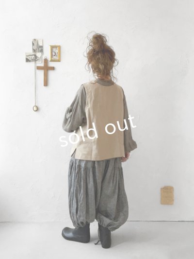 画像7: sloe/2wayポケットボタンベスト・ベージュ