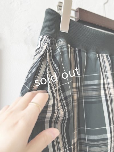 画像5: sloe/チェックバルーンスカート・グリーン