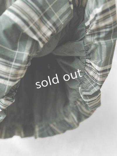 画像6: sloe/チェックバルーンスカート・グリーン