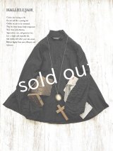 HALLELUJAH／8, Chemise de Baptême（Model 1920’s）クリスチャンブラウス・black